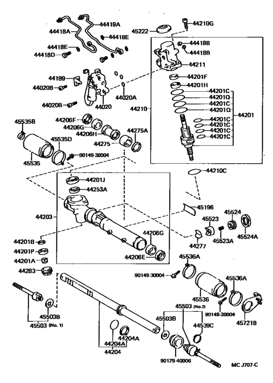 Front Steering Gear & Link