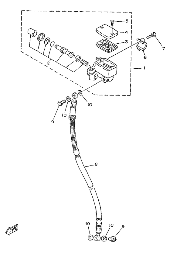 Front master cylinder