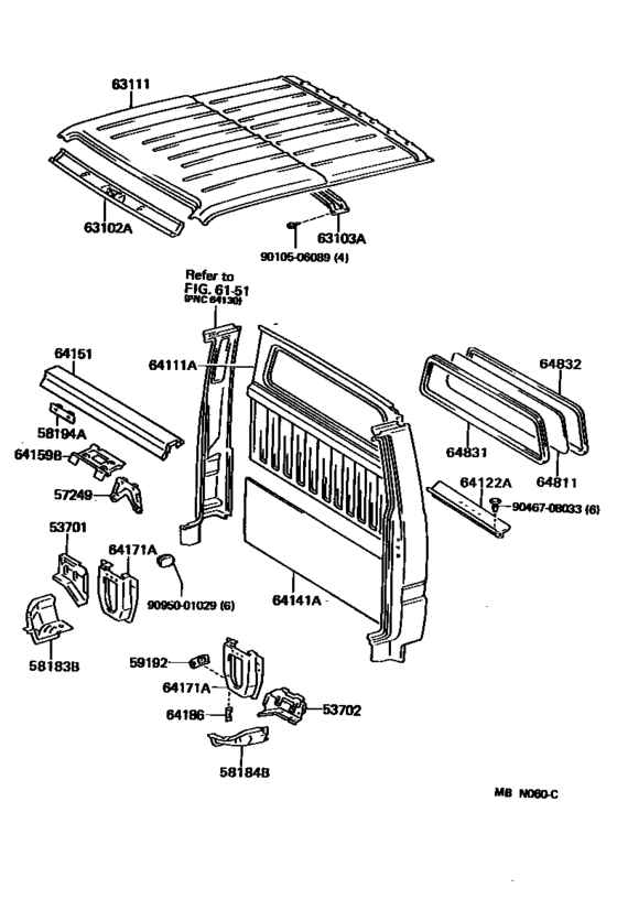 Roof Panel & Back Panel