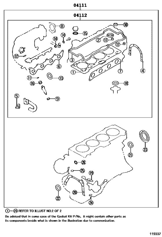 Engine Overhaul Gasket Kit