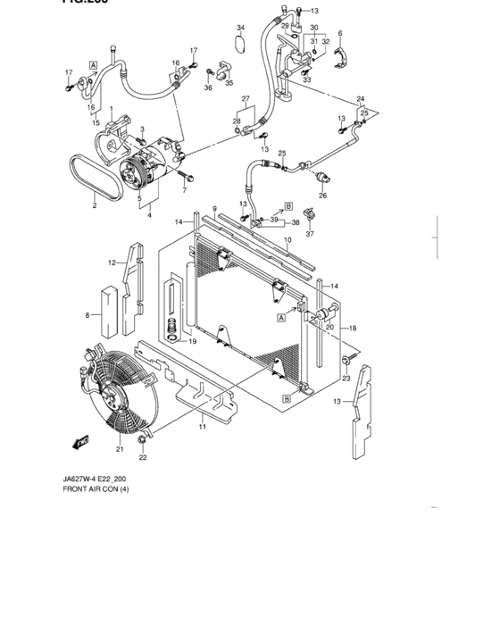 Front air conditioner