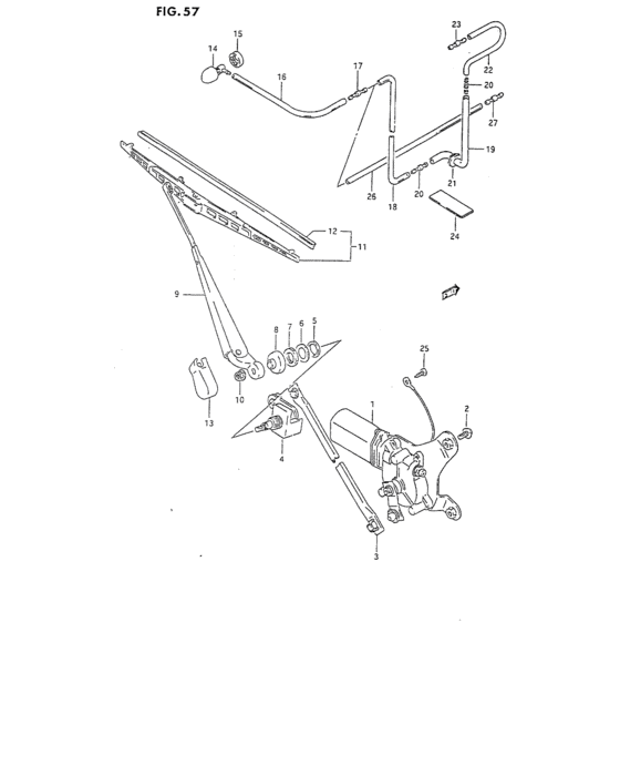 Rear windshield wiper