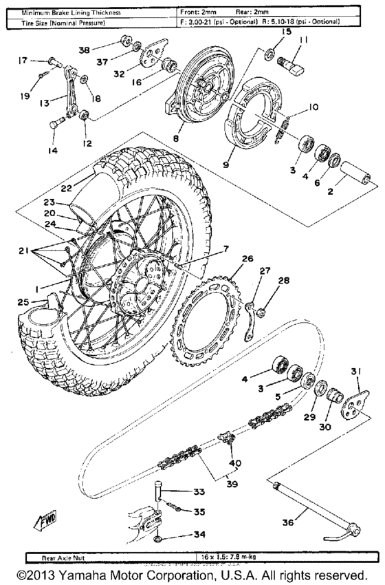 Rear wheel