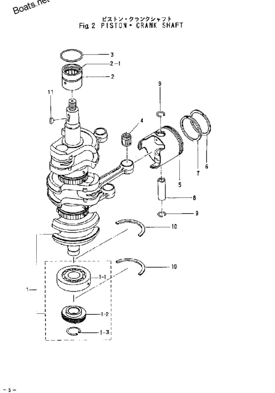 Piston & crank shaft