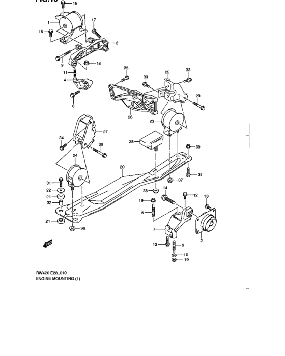 Engine mounting