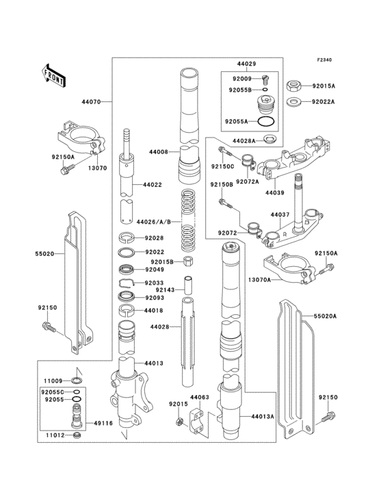Front fork(1/2)