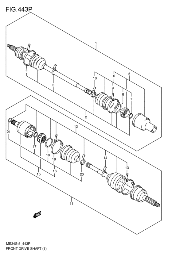 front-drive shaft
