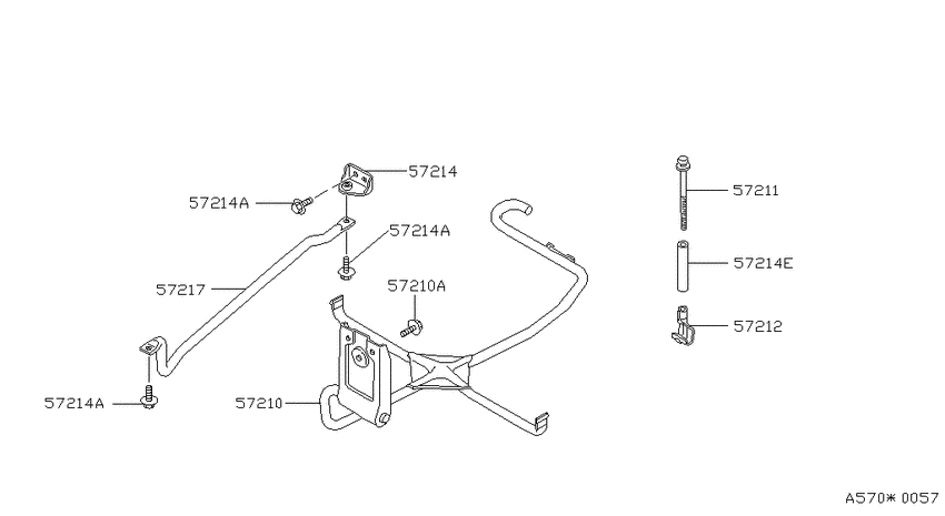 Spare tire hanger