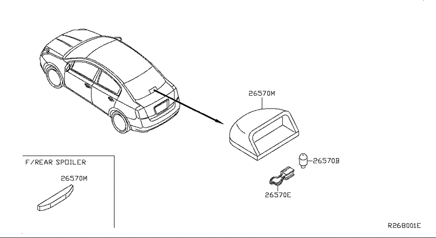 High mounting stop lamp