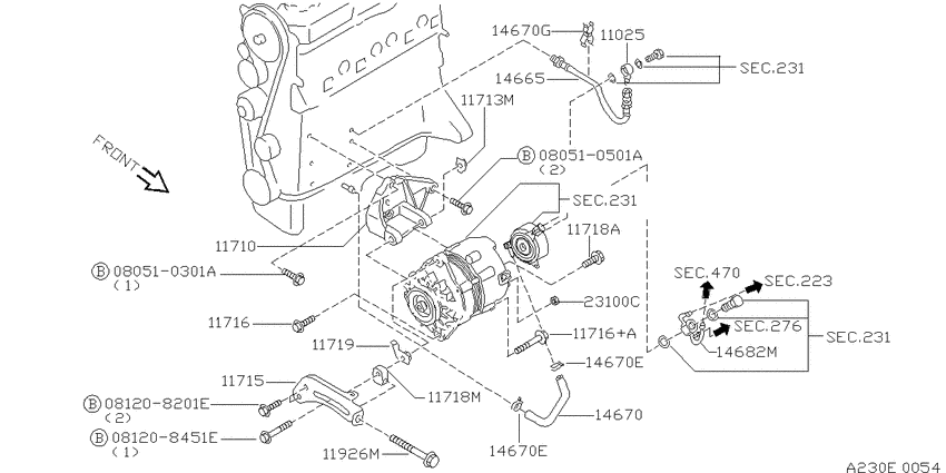 Alternator fitting