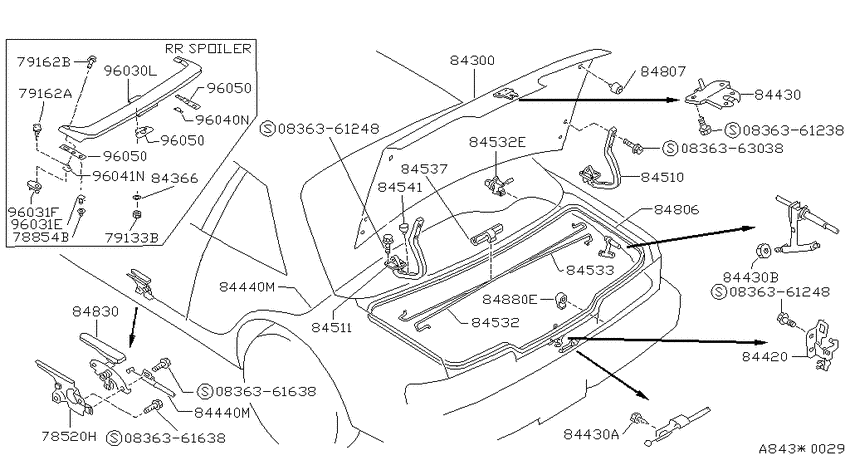 Trunk lid & fitting