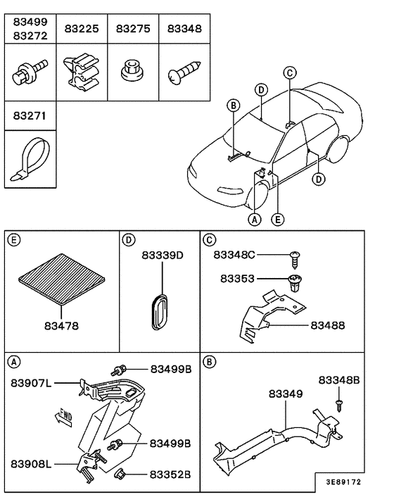 Wiring & attaching parts