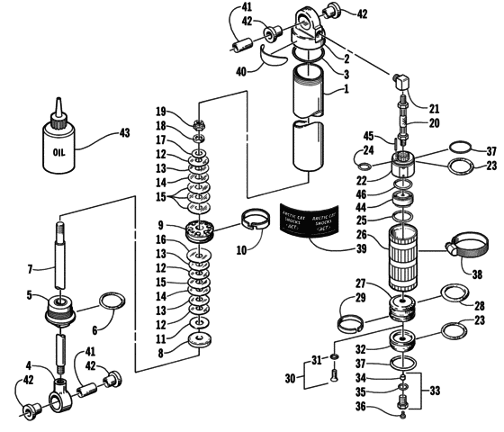Rear Suspension Rear Arm Shock Absorber