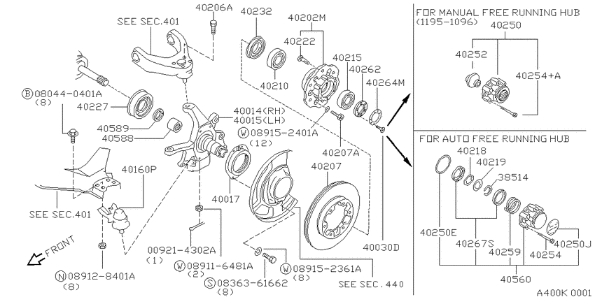Front axle