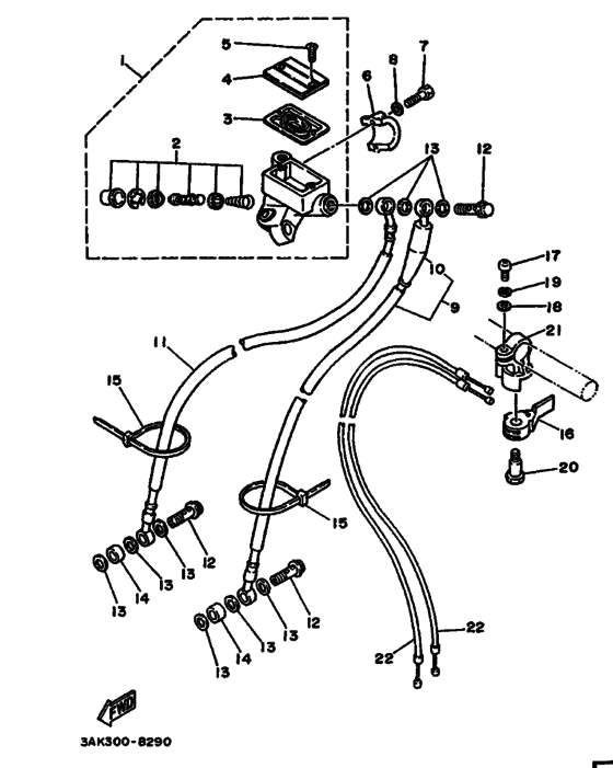 Front master cylinder