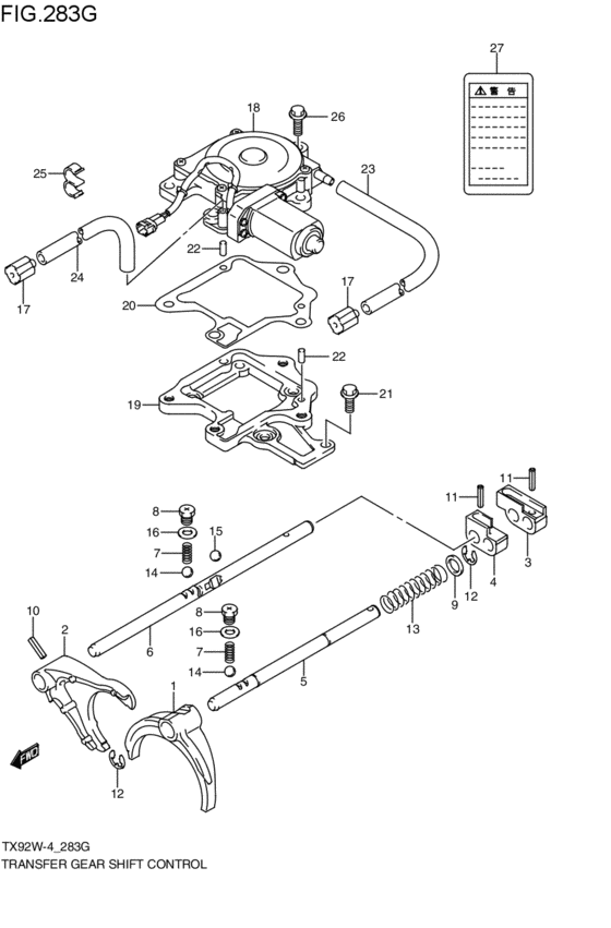 transfer gearlever control