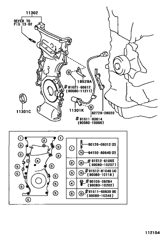 Timing Gear Cover & Rear End Plate
