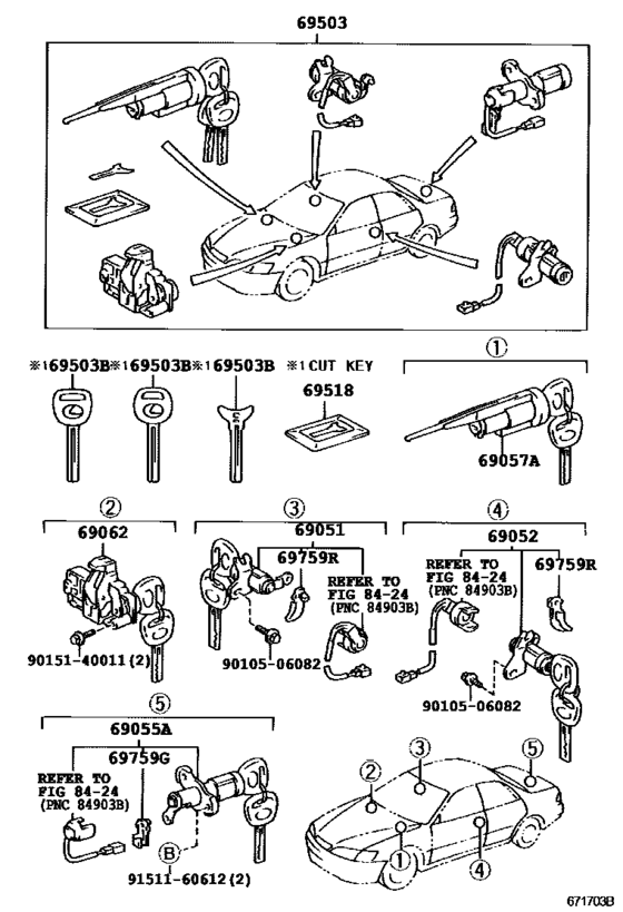 Lock Cylinder Set