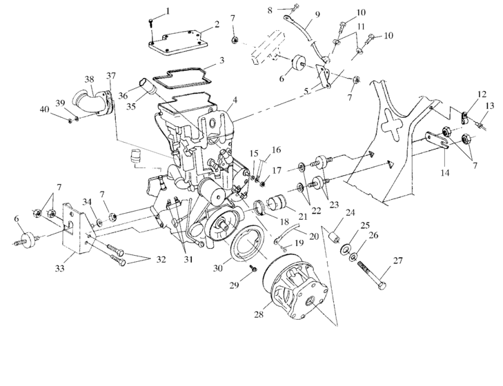 Engine mounting
