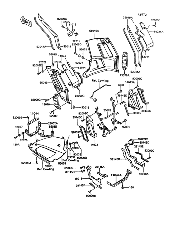 Cowling lowers(1/2)(zg1000-a7/a8)