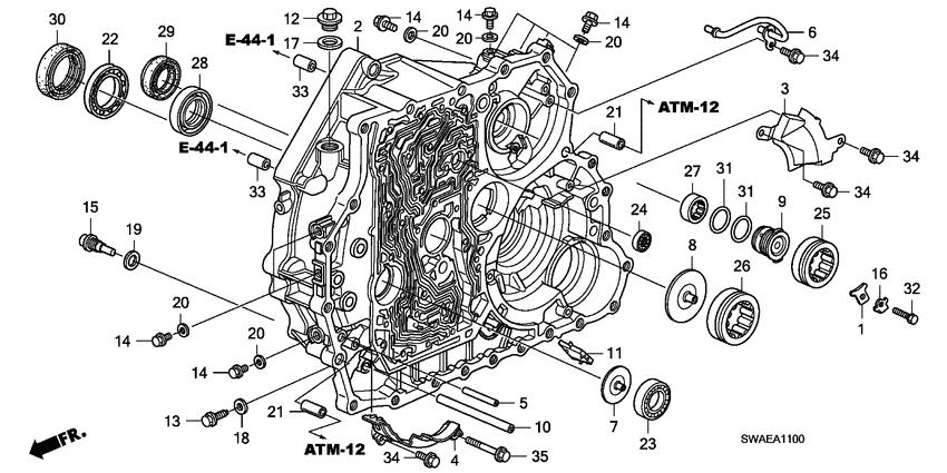 Torque converter case
