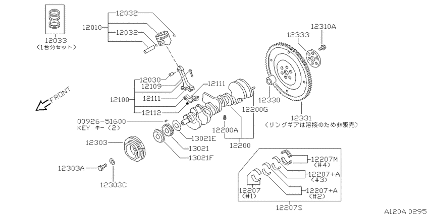Piston,crankshaft & flywheel