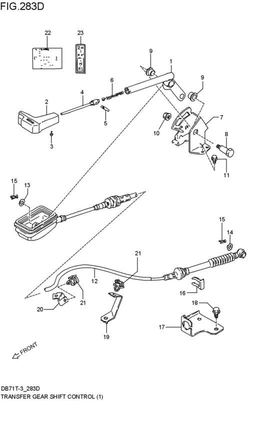 transfer gearlever control