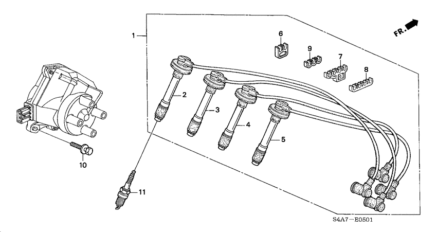 High tension cord/plug