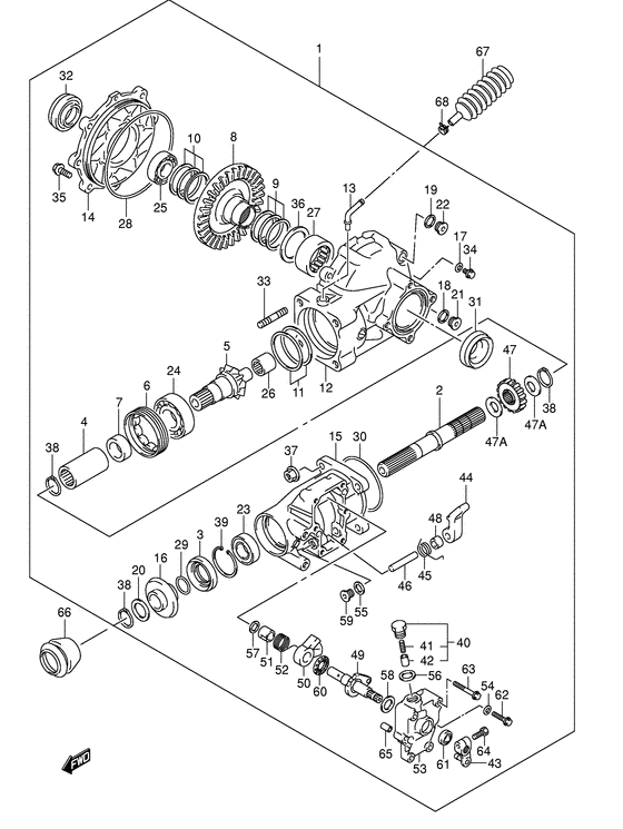 Final bevel gear