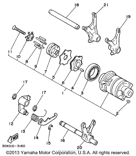 Shift Cam & Fork