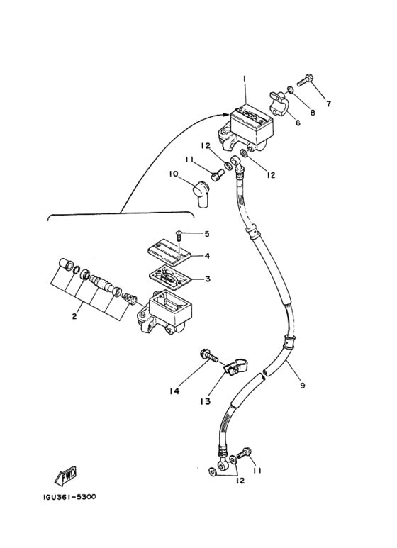 Front master cylinder
