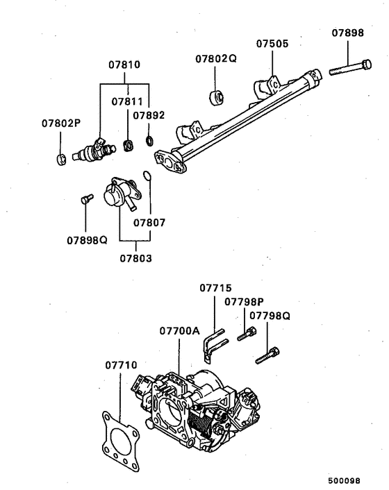 Injector & throttle body