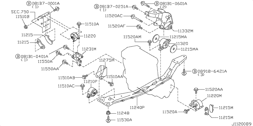 Engine & transmission   mounting