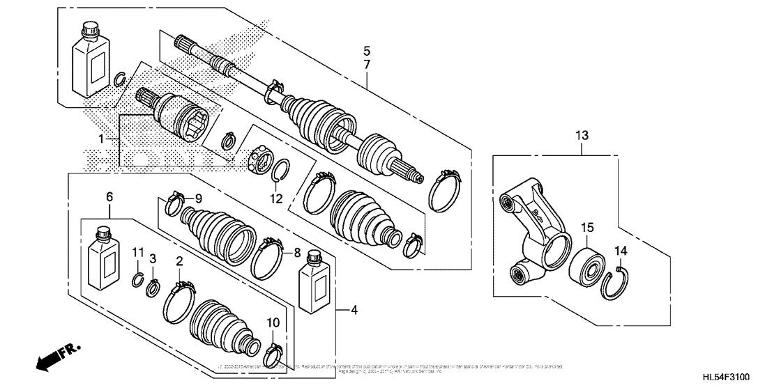 Rear Knuckle + Rear Driveshaft