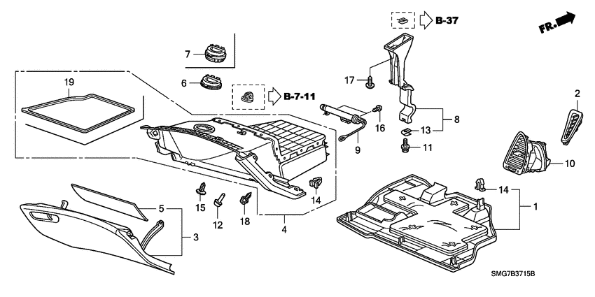 Instrument panel garnish