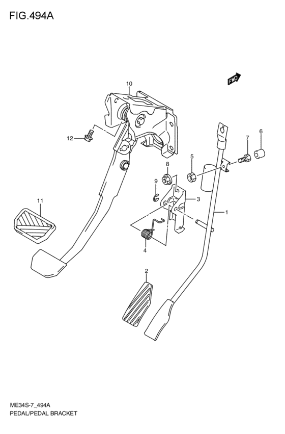 pedal / pedal bracket