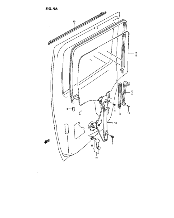 Rr door regulator