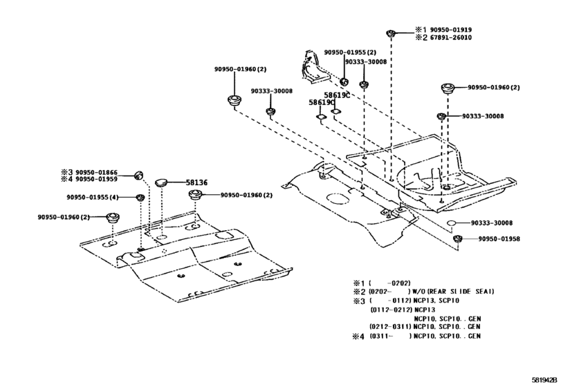 Floor Pan & Lower Back Panel