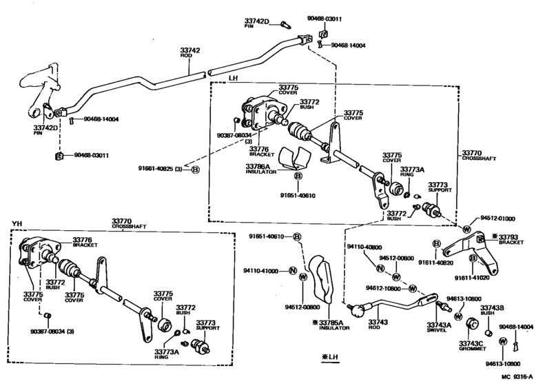 Control Shaft & Crossshaft