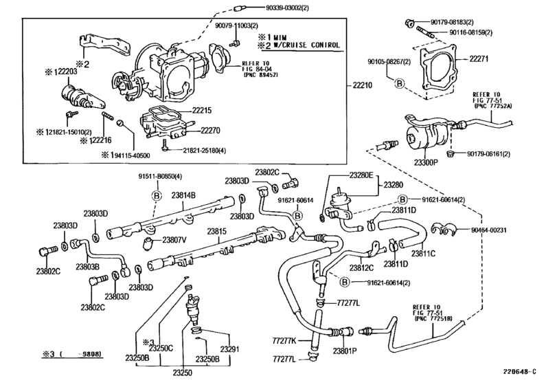 Fuel Injection System for 1995 - 2004 Toyota TACOMA VZN170 | U.S.A ...