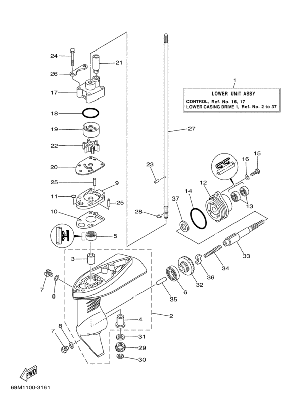 Lower casing drive