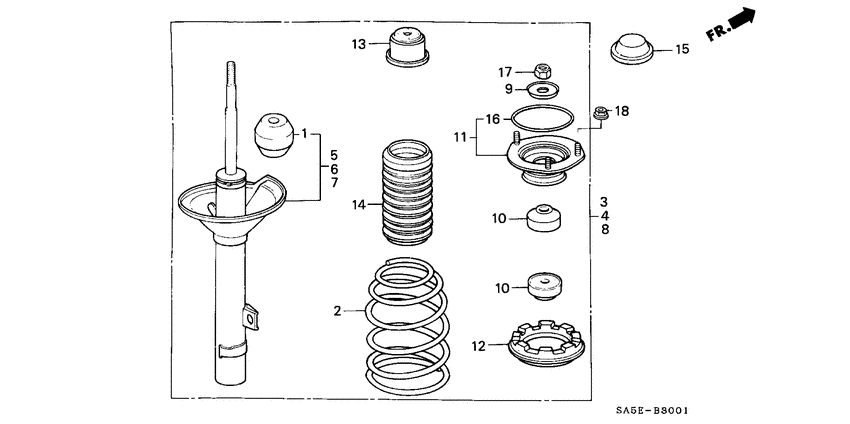 Rear shock absorber