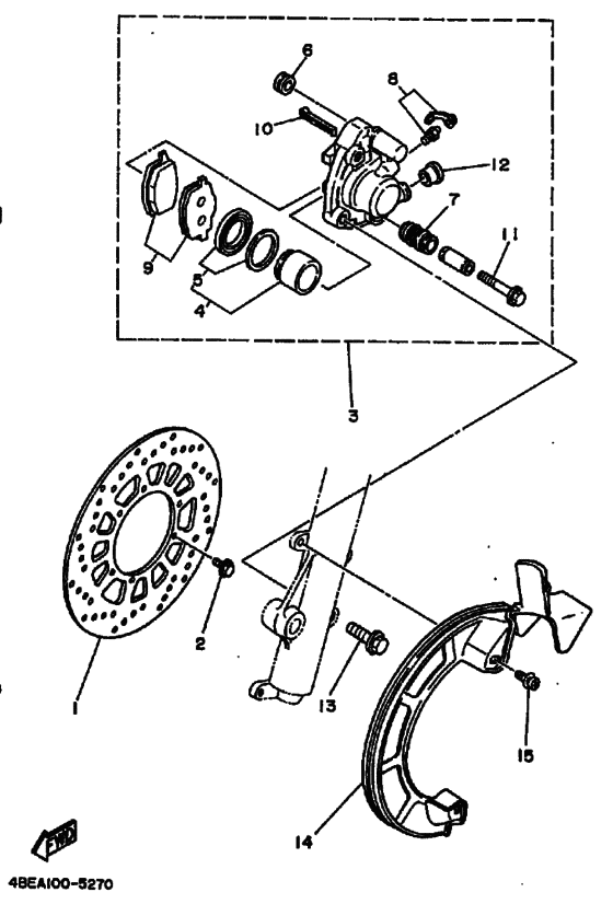Front brake caliper