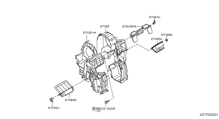 Heater & blower unit