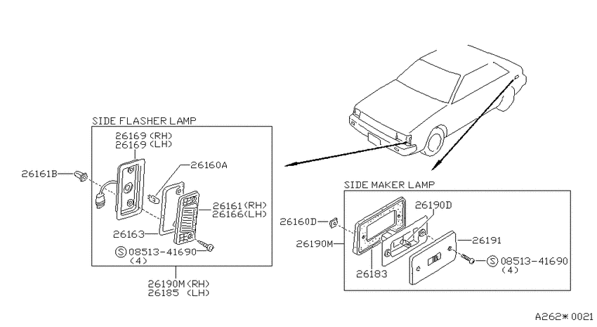 Side marker lamp
