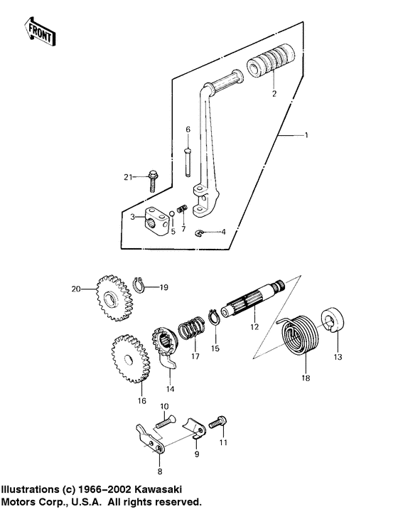 Kickstarter mechanism