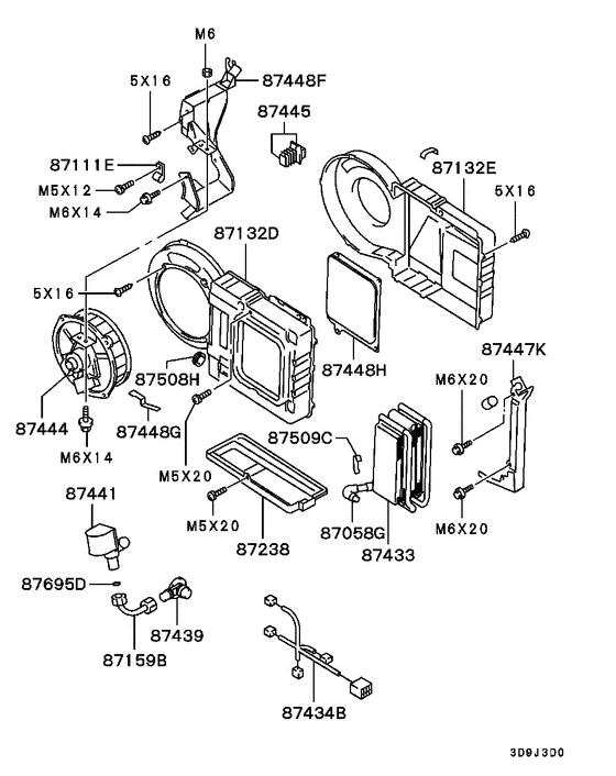 Rr a/c unit, duct(dual:a)