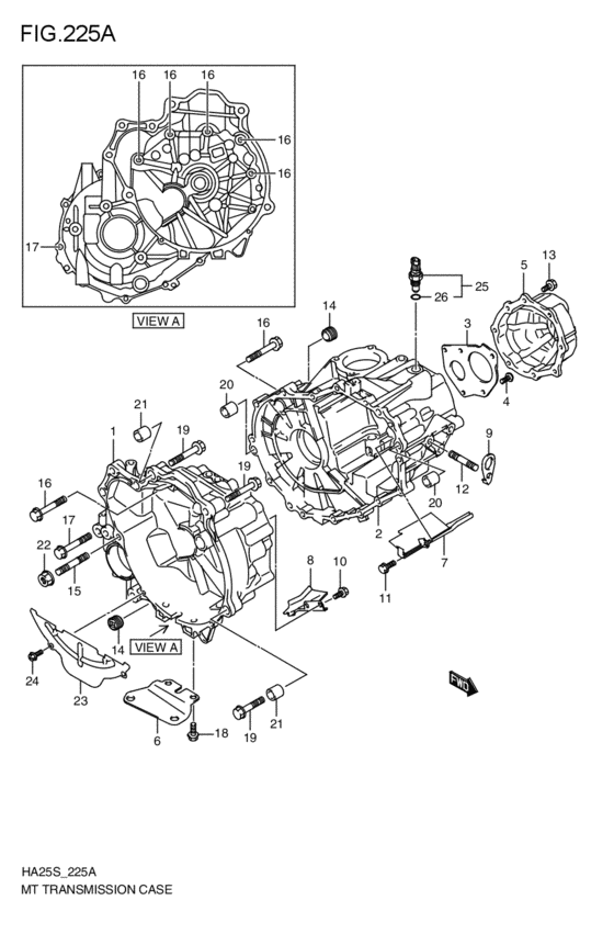 mt - transmission case
