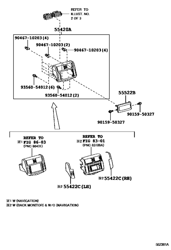 Instrument Panel & Glove Compartment for 2009 - 2015 Toyota LAND ...