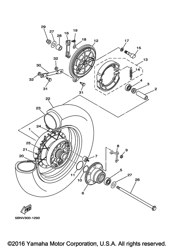 Rear wheel